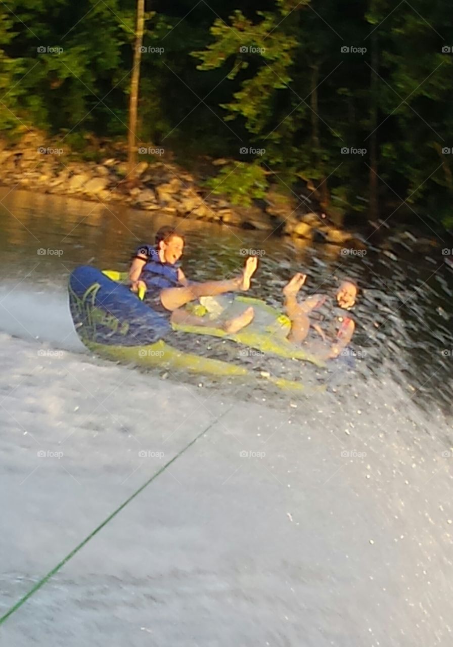 Tubing on Lake Cumberland