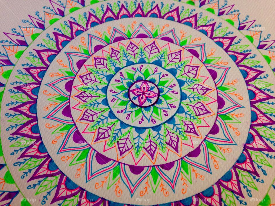 Colorful mandala by me 