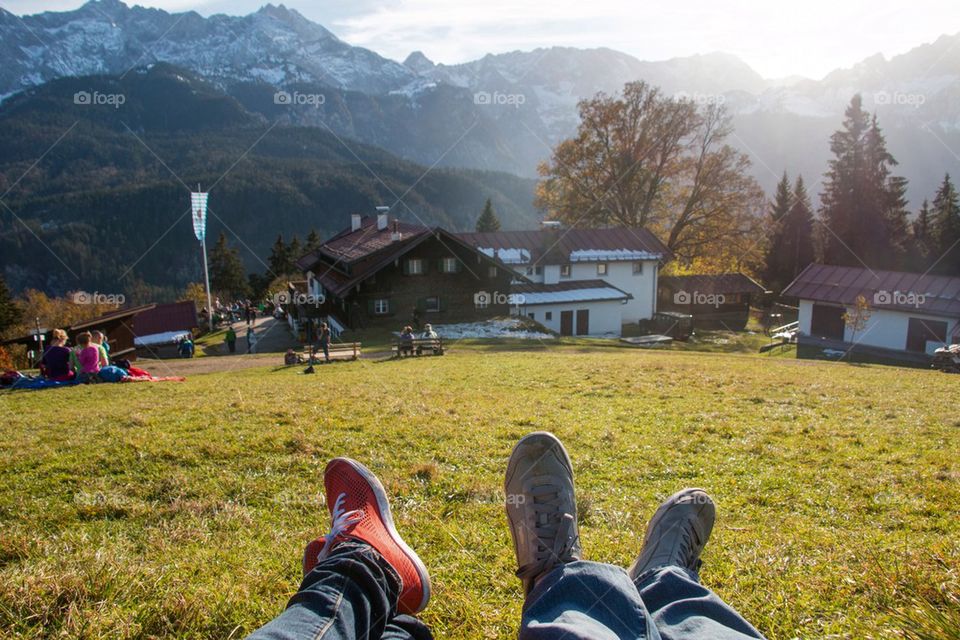 Couple in the alps 