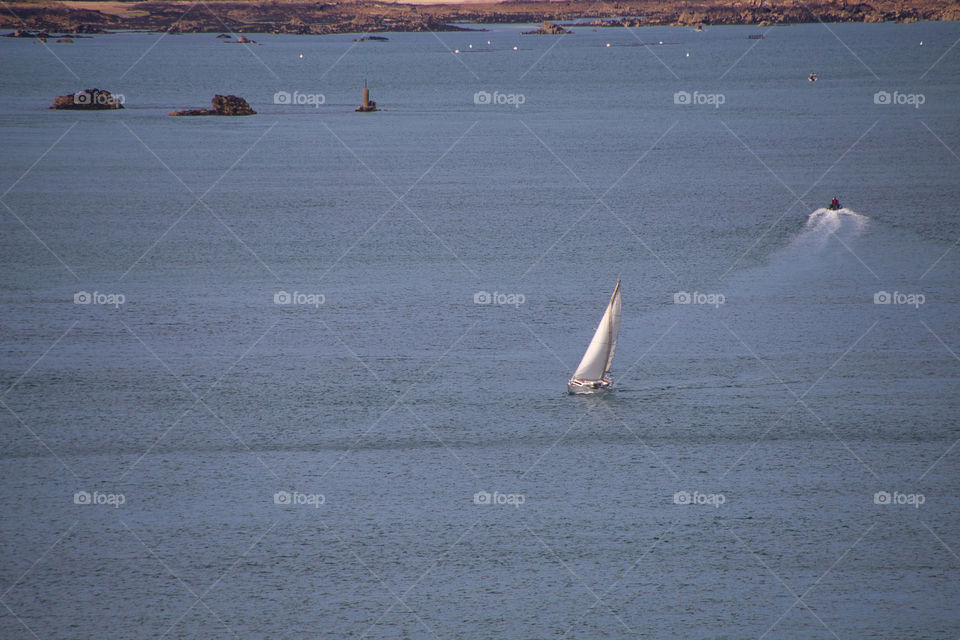 sailboat on the sea