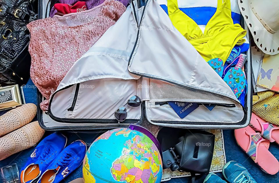 Suitcase for holiday