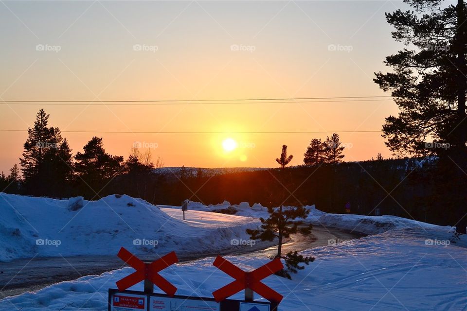 Cross country track signs