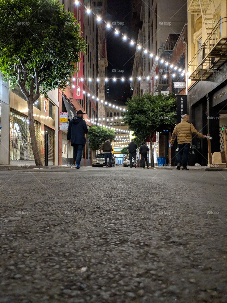 Roaming the city under the lights