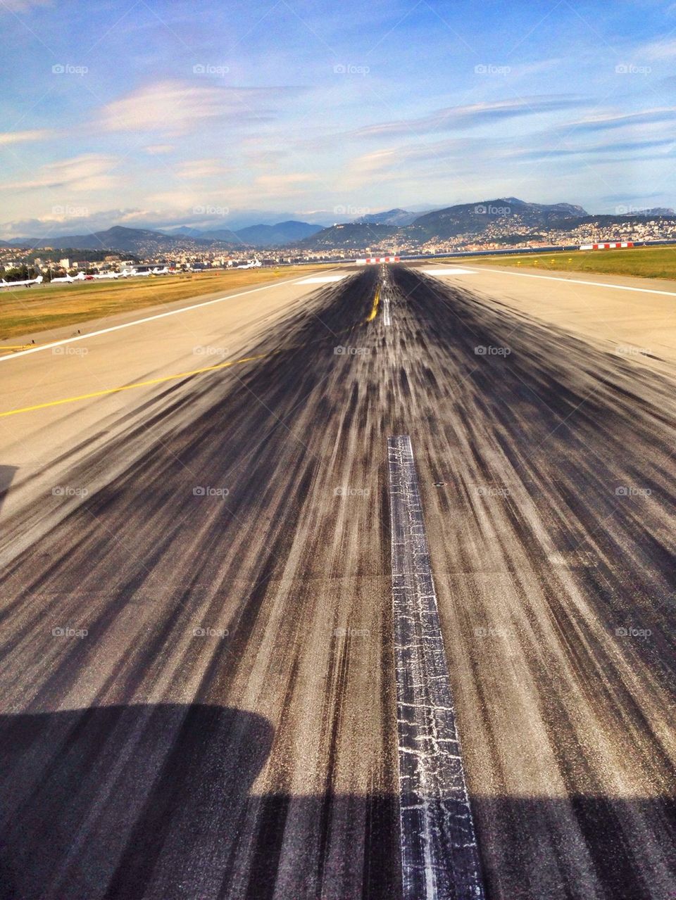 Airport runway, preparing for take off!