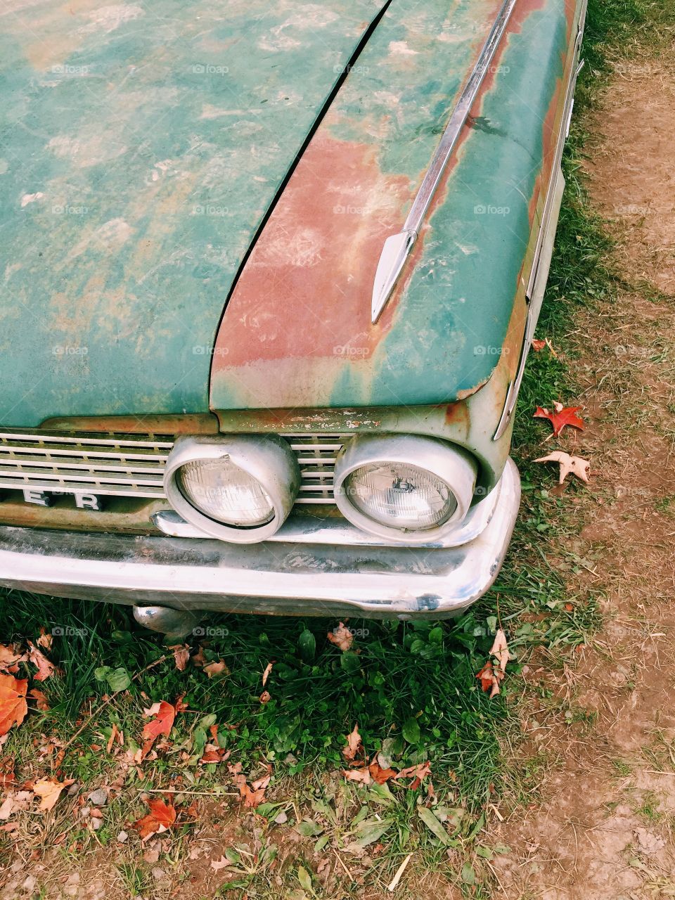 Rusty car corner 