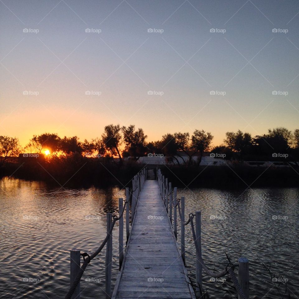 Dawn, Sunset, Water, Lake, Reflection