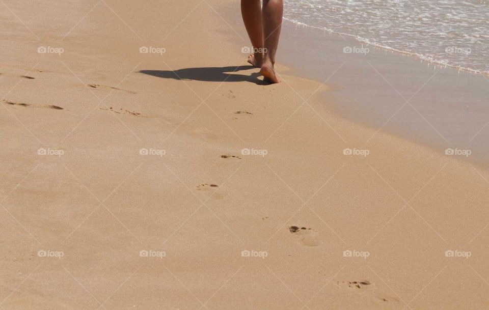 a walk on the beach