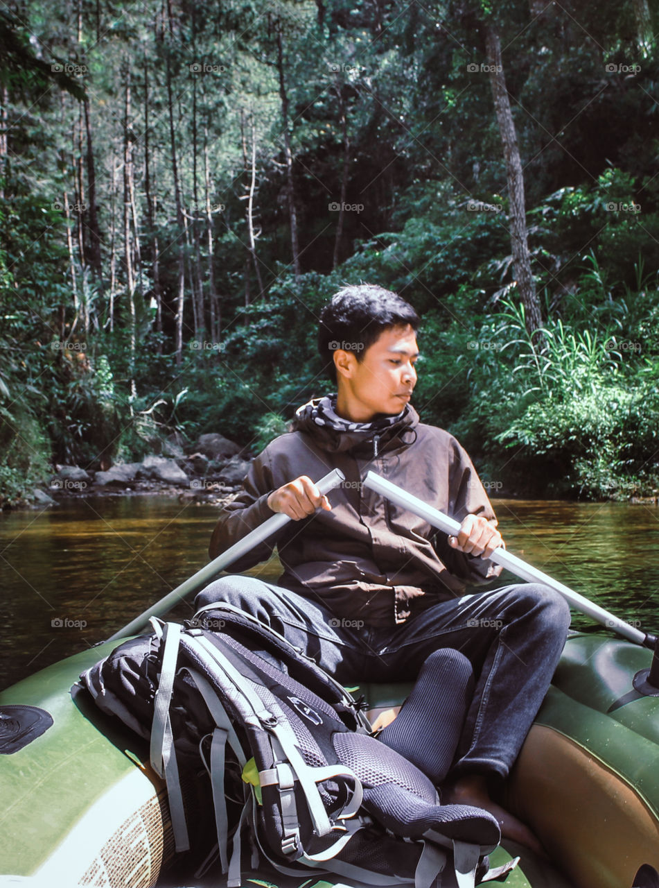 river and forest, relaxing a few minutes