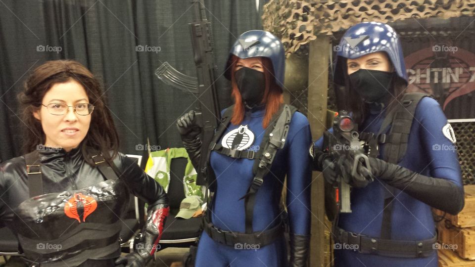 G.I. Joe cosplay crossplay Baroness and Cobra soldier