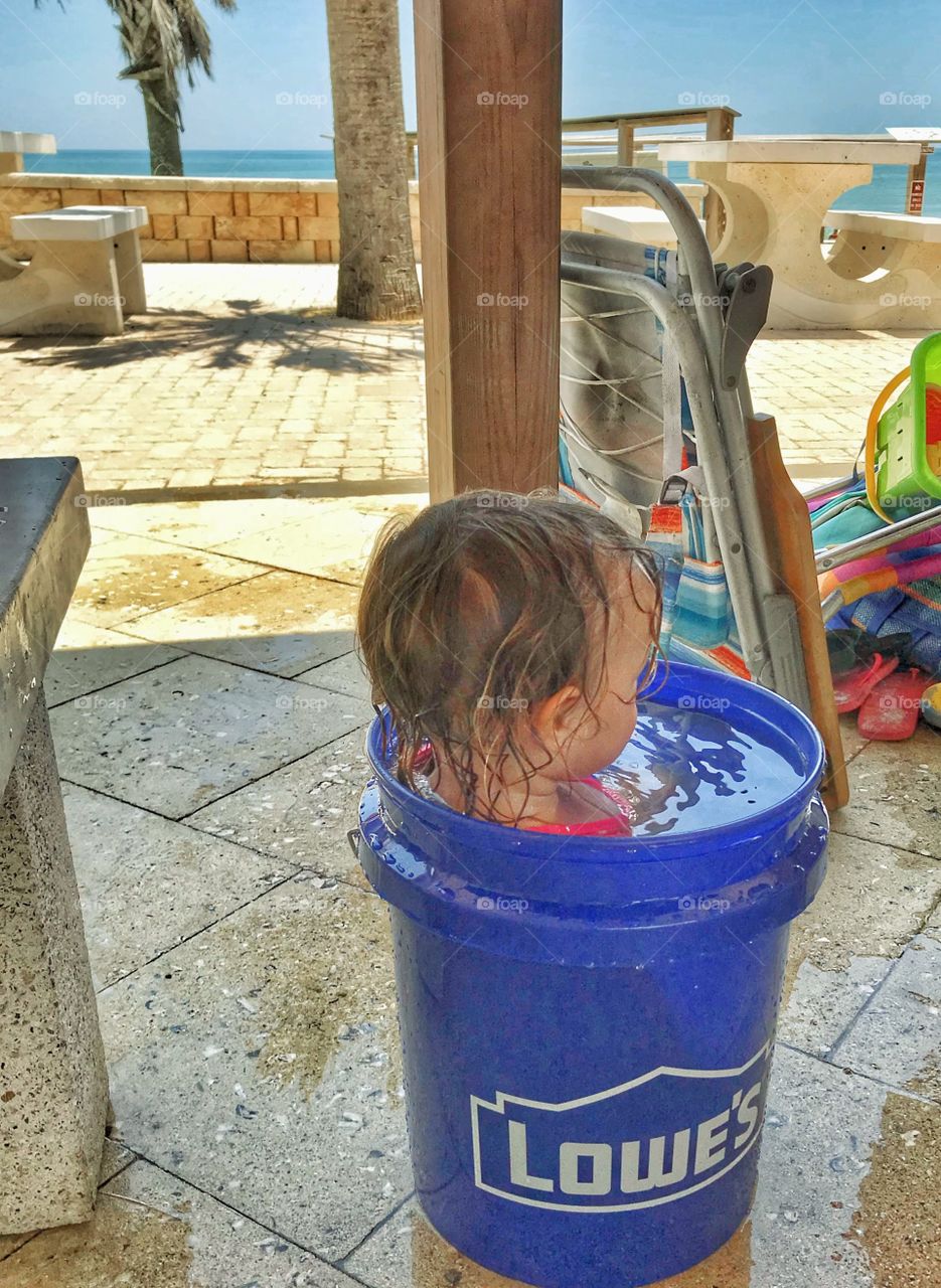 Keeping cool on a sweltering Florida day