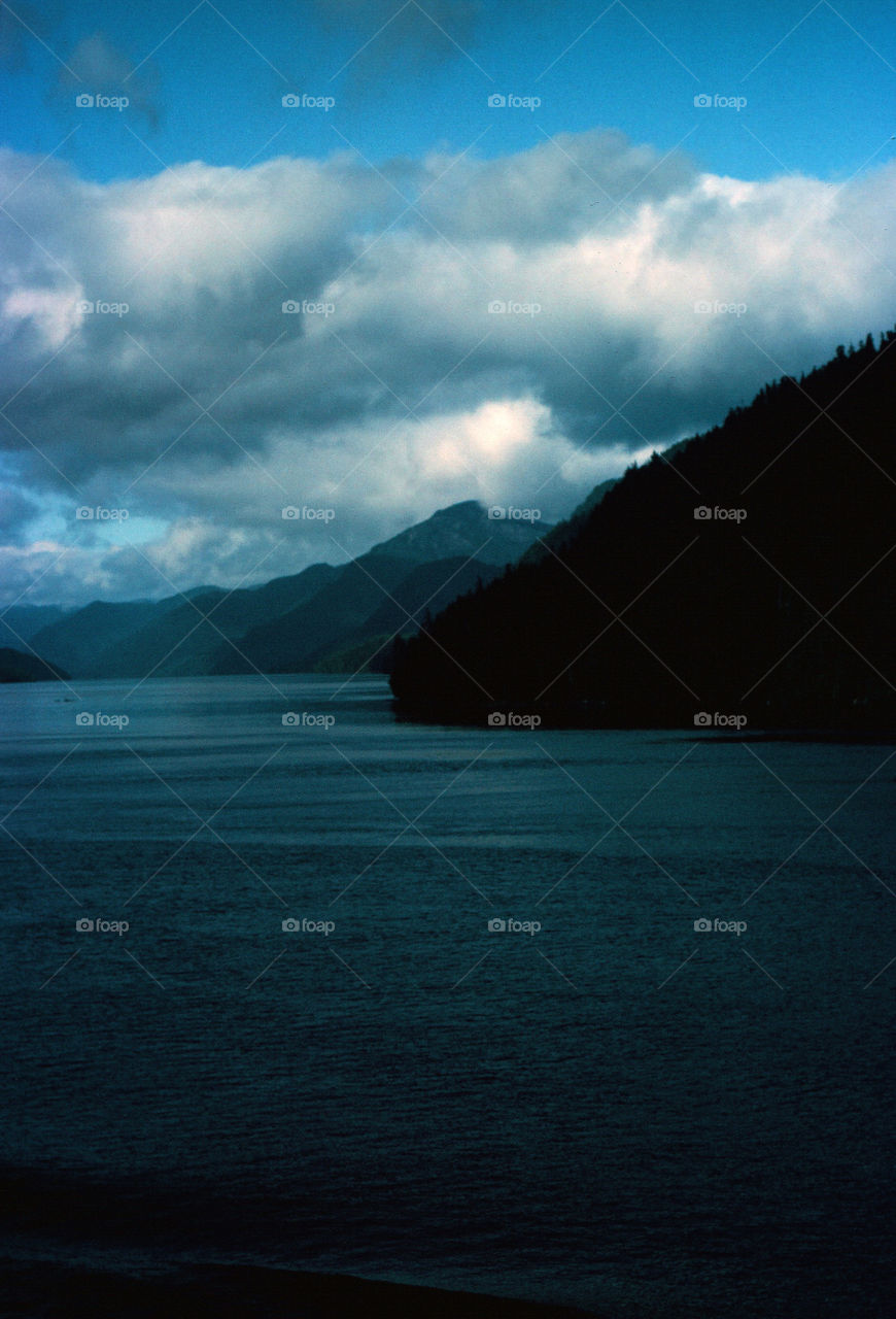 Study in blue Alaskan clouds