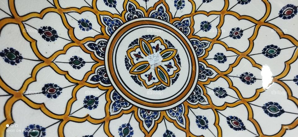 beautiful Moroccan pottery.