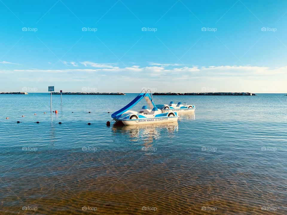 a beautiful sunny day on an Adriatic beach
