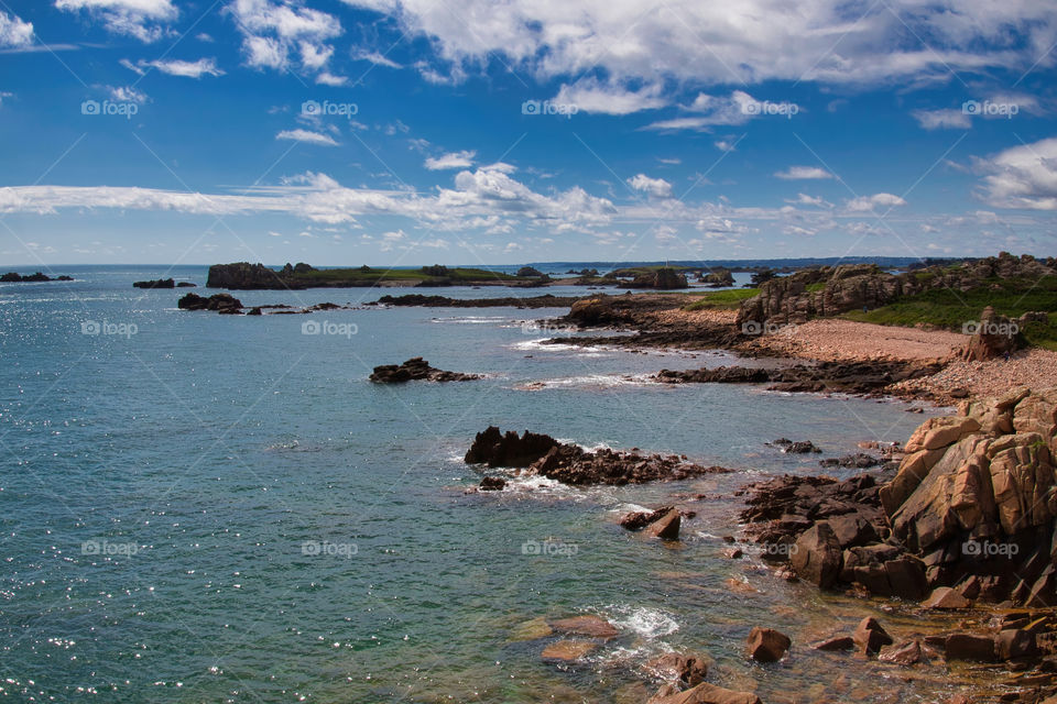 view of the coast of the sea