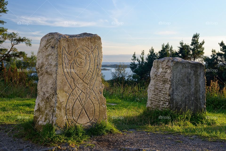 Stavanger ancient stone monument 