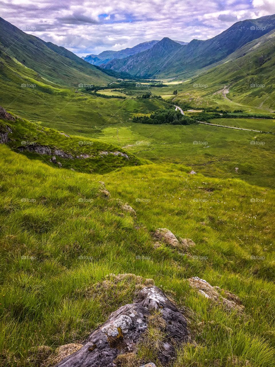 Highlands Landscape in Kyle Glenshiel scotland 