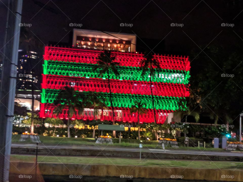 Christmas building in Waikiki