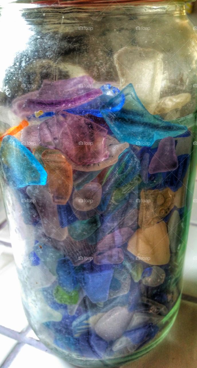 Sea Glass in a Jar