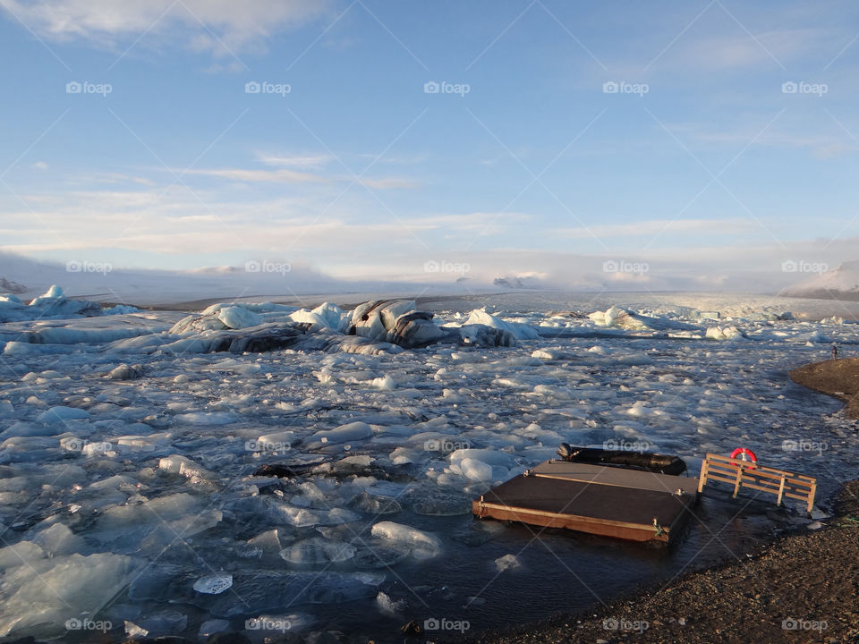 water ice lake boat by kshapley