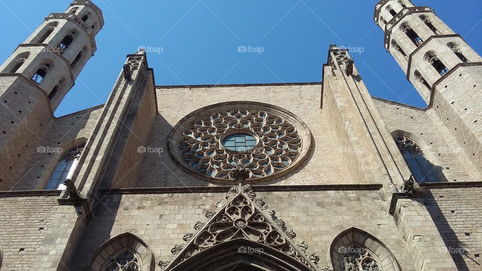 Fachada Santa María del Mar Barcelona