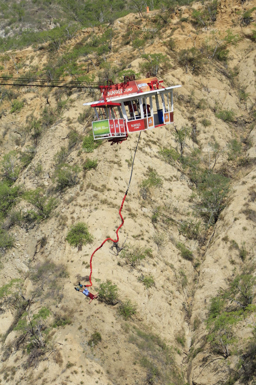 Bungee jumping in Mexico 