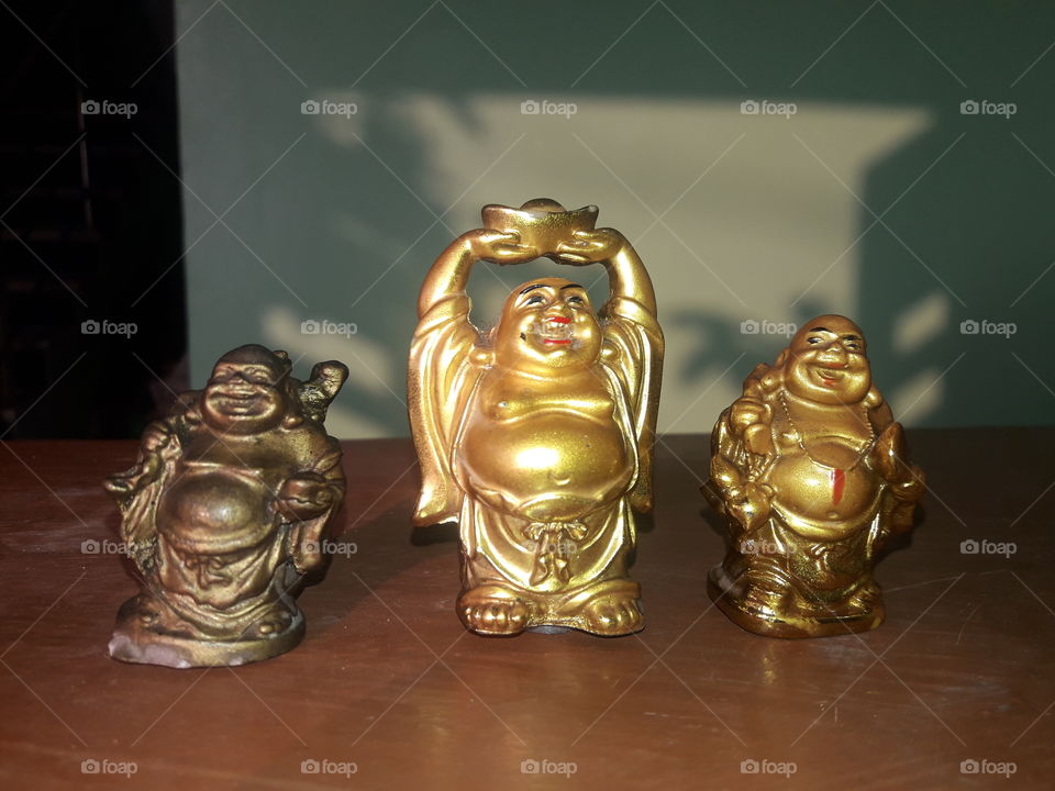 3 laughing buddha