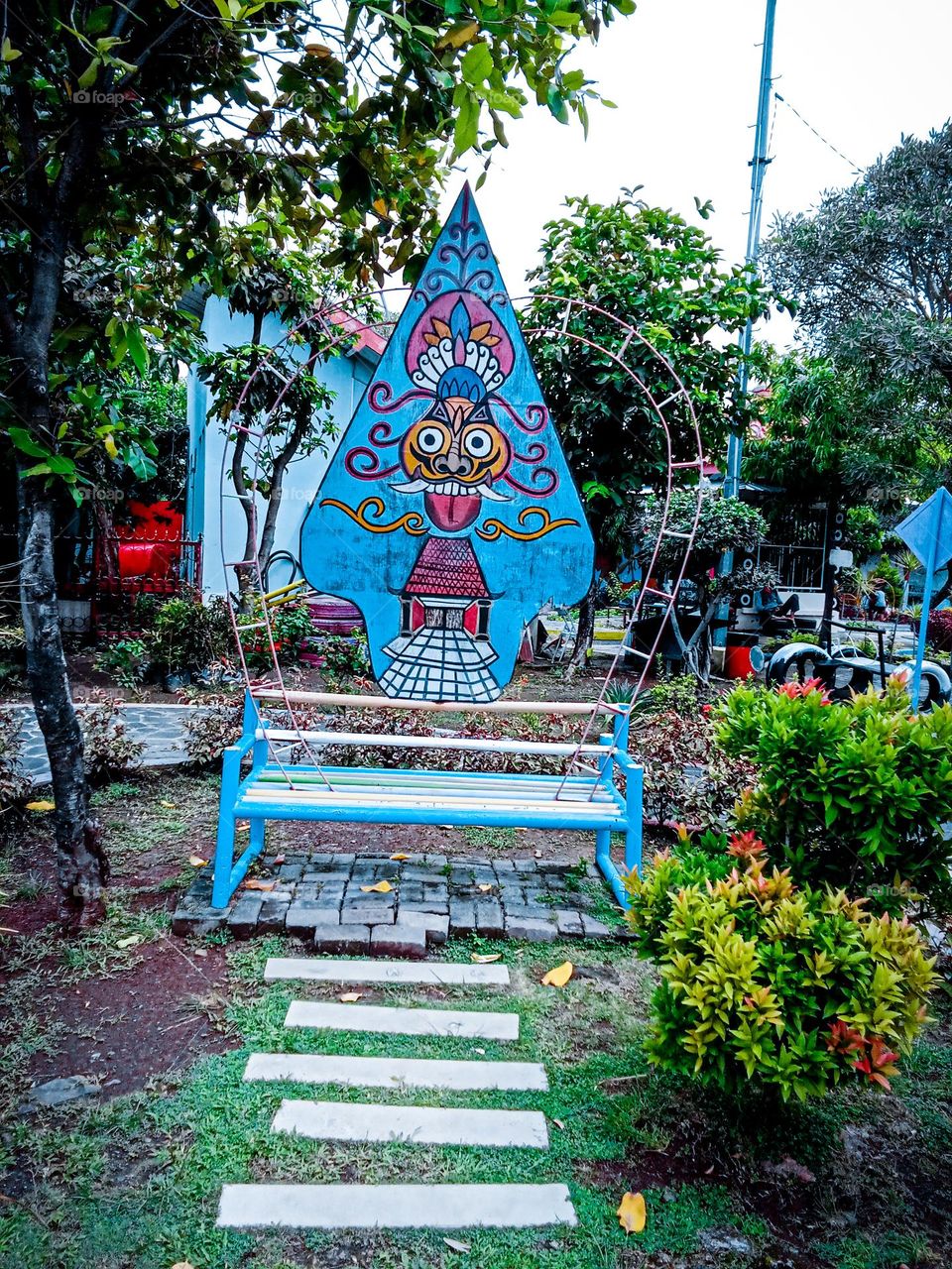 the beauty of the teapot garden in the city of Tegal