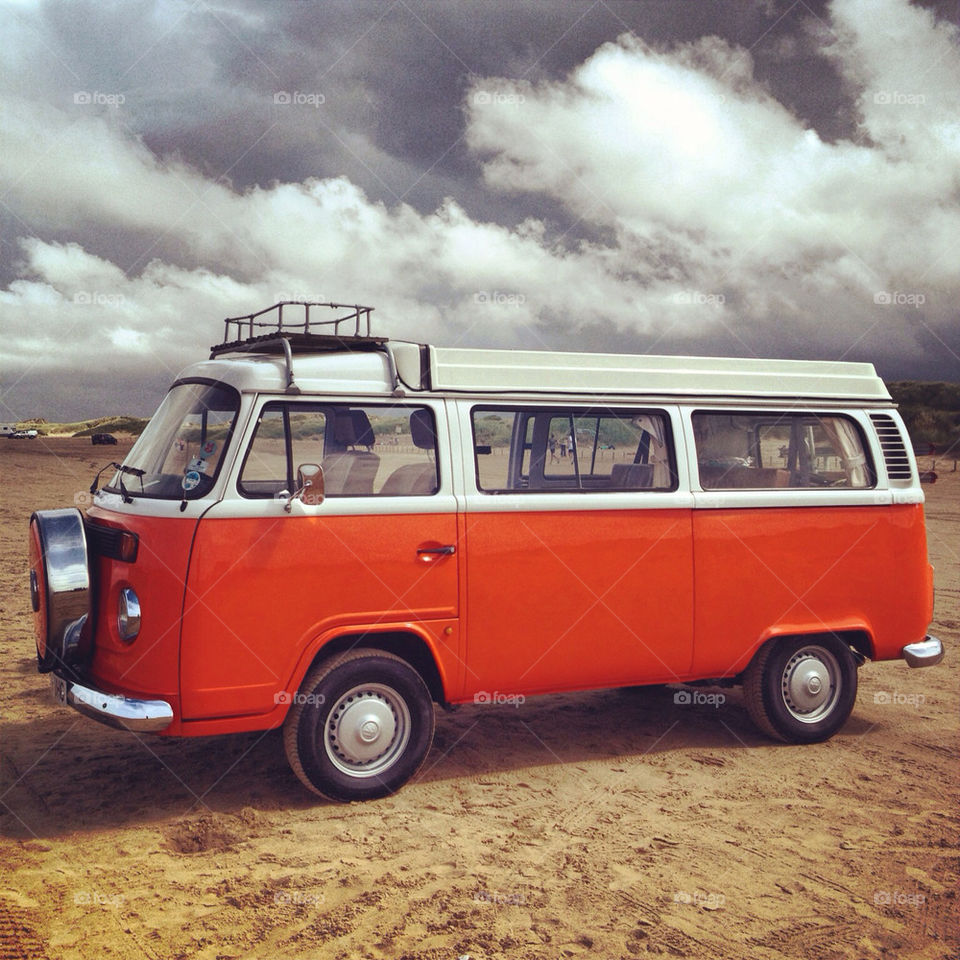 beach campervan by ianbeattie