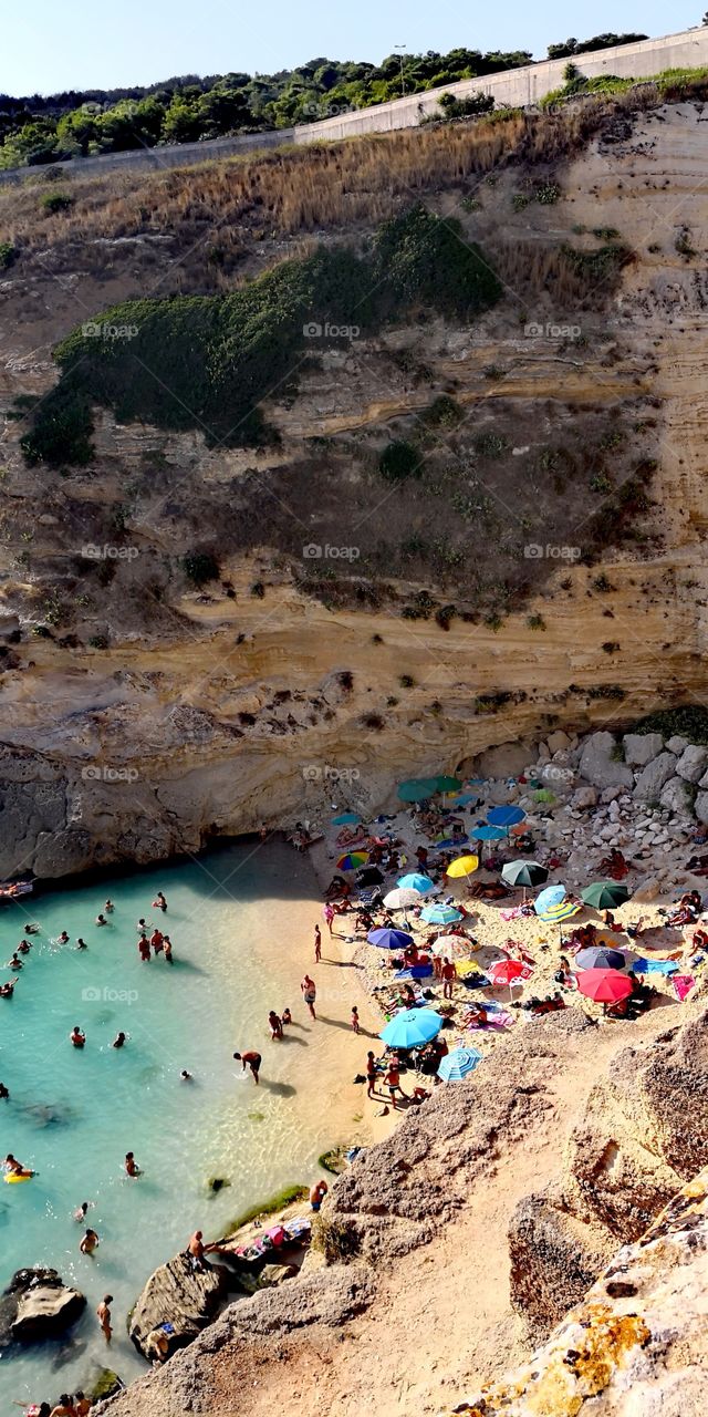 Beautufull Miggiano Beach in Salento, South Italy