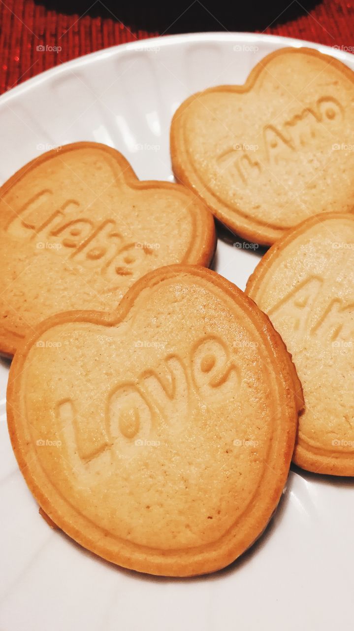 Hart shaped biscuits