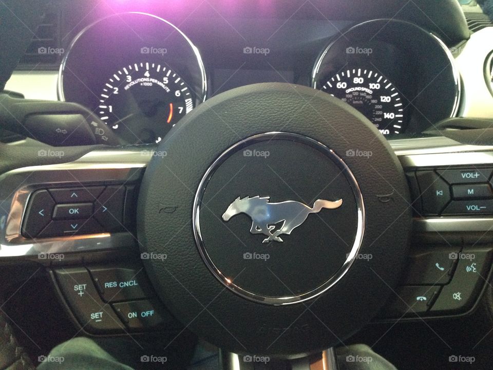 Ford mustang dashboard. Ford mustang steering wheel