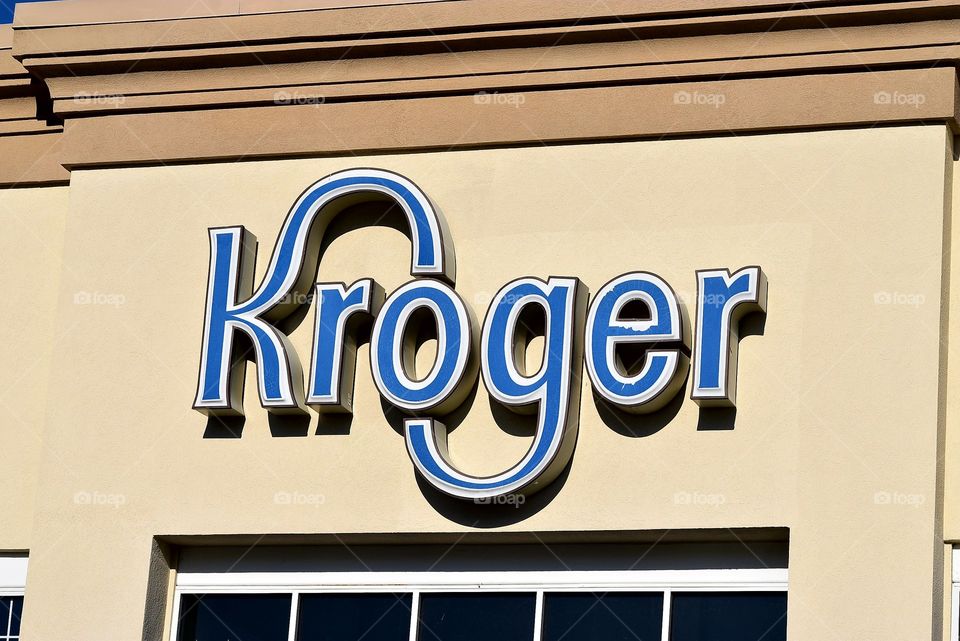 Kroger Sign in Abington, VA.