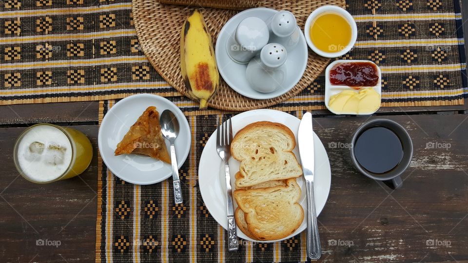 Breakfast at Bagan, Myanmar