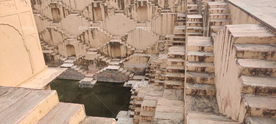 indian old place of king  called as "baori" constructed for the water conservation . This olace is situated at jaipur (rajasthan)