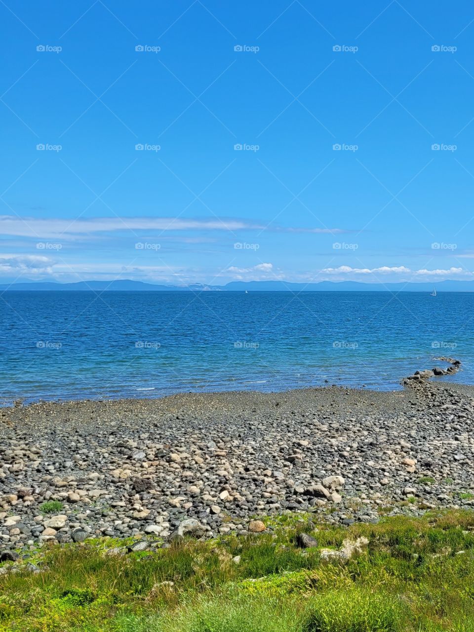 West Coast Sail Boat in Calm Canadian Waters