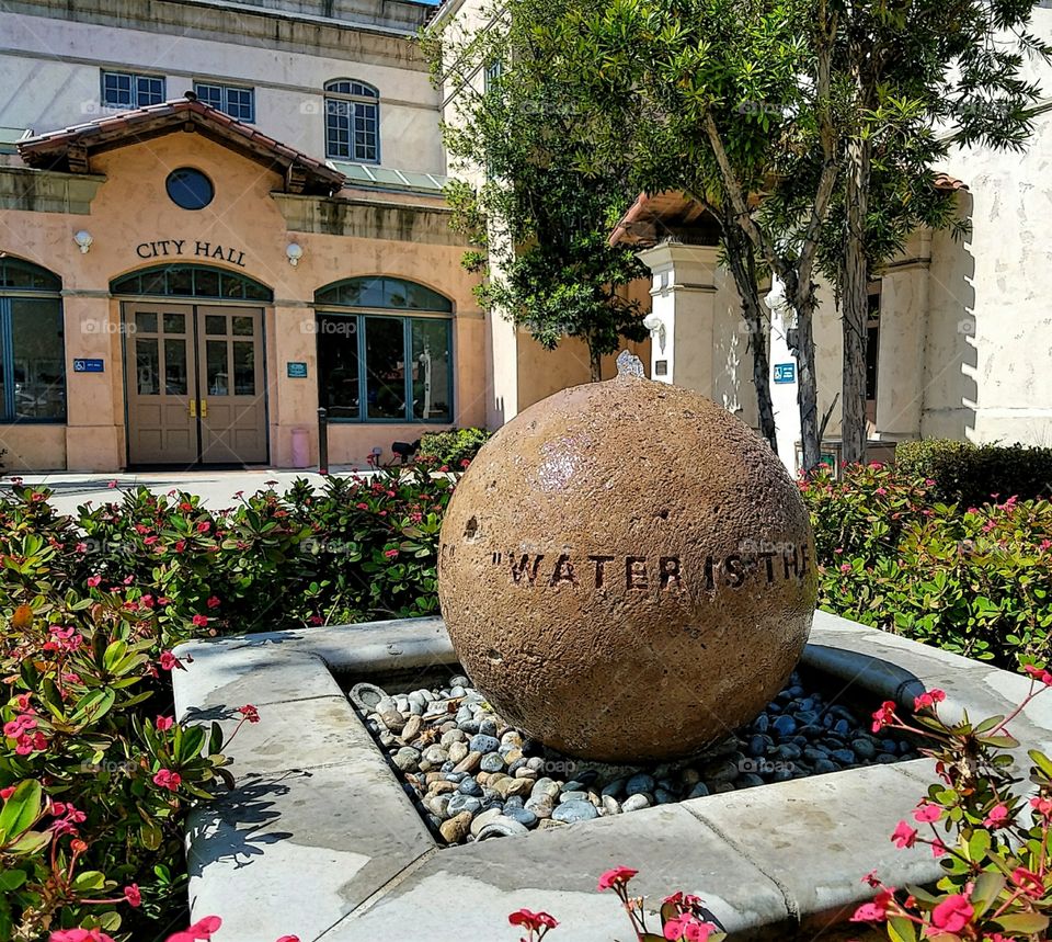"Water is the Driving Force" - Ornamental Fountain