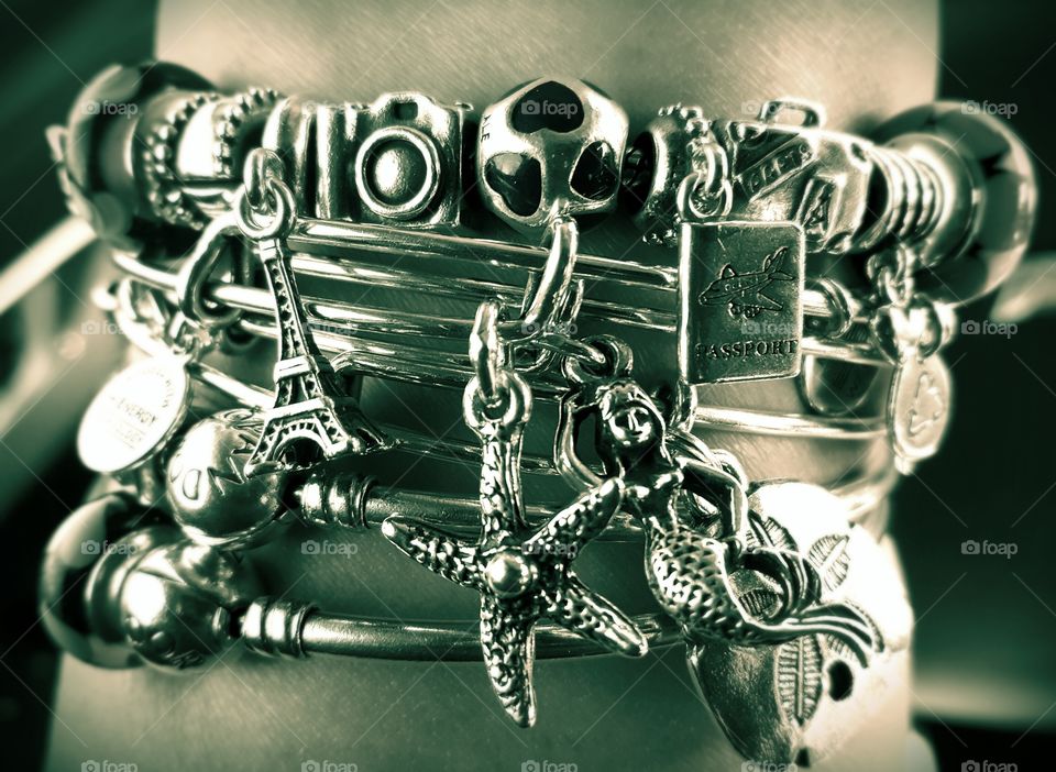 Pandora and Alex and ani bracelets