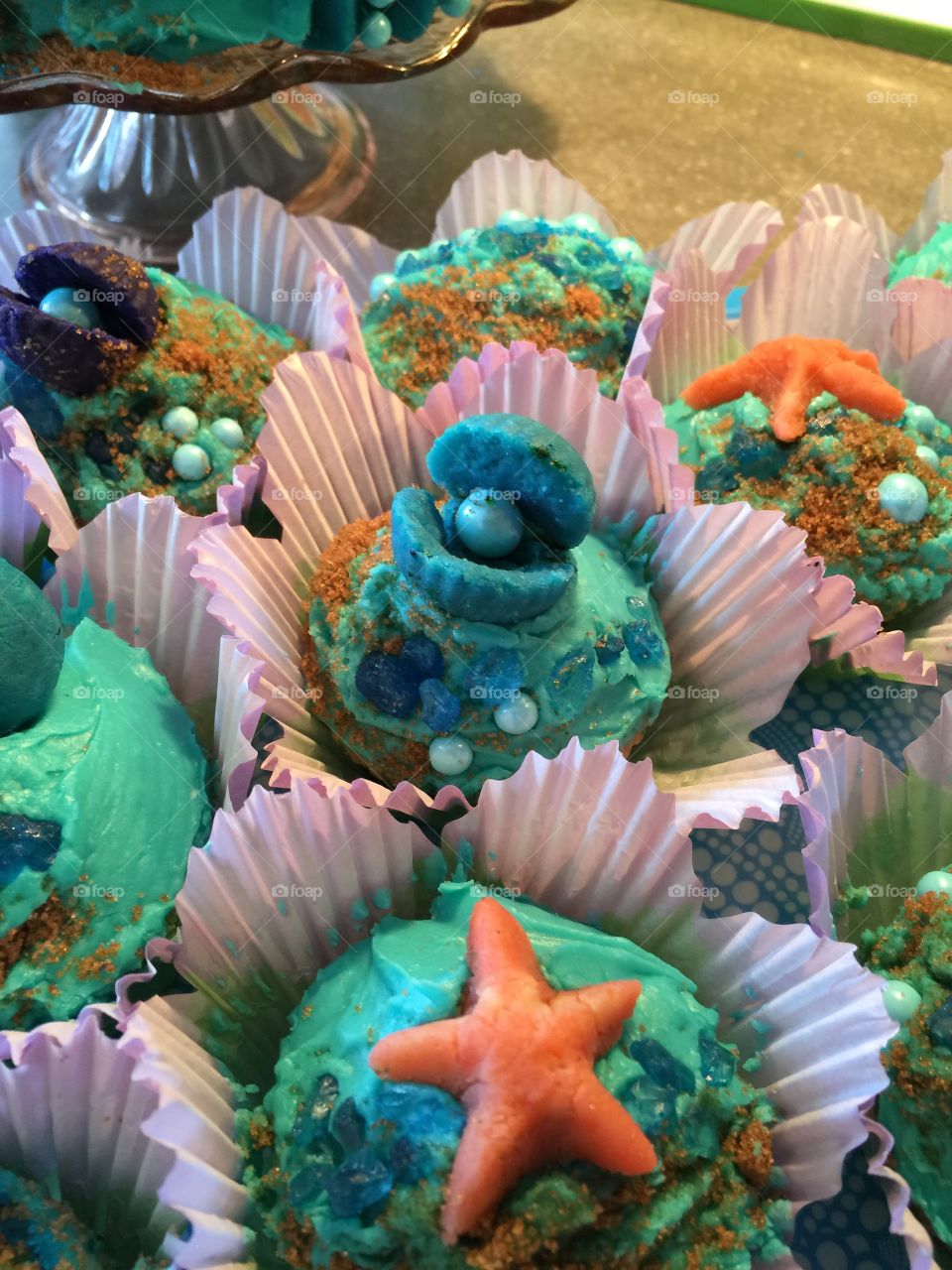 Cupcakes with Beach theme