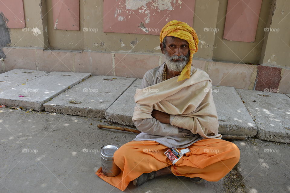 Vrindavan Indian monk