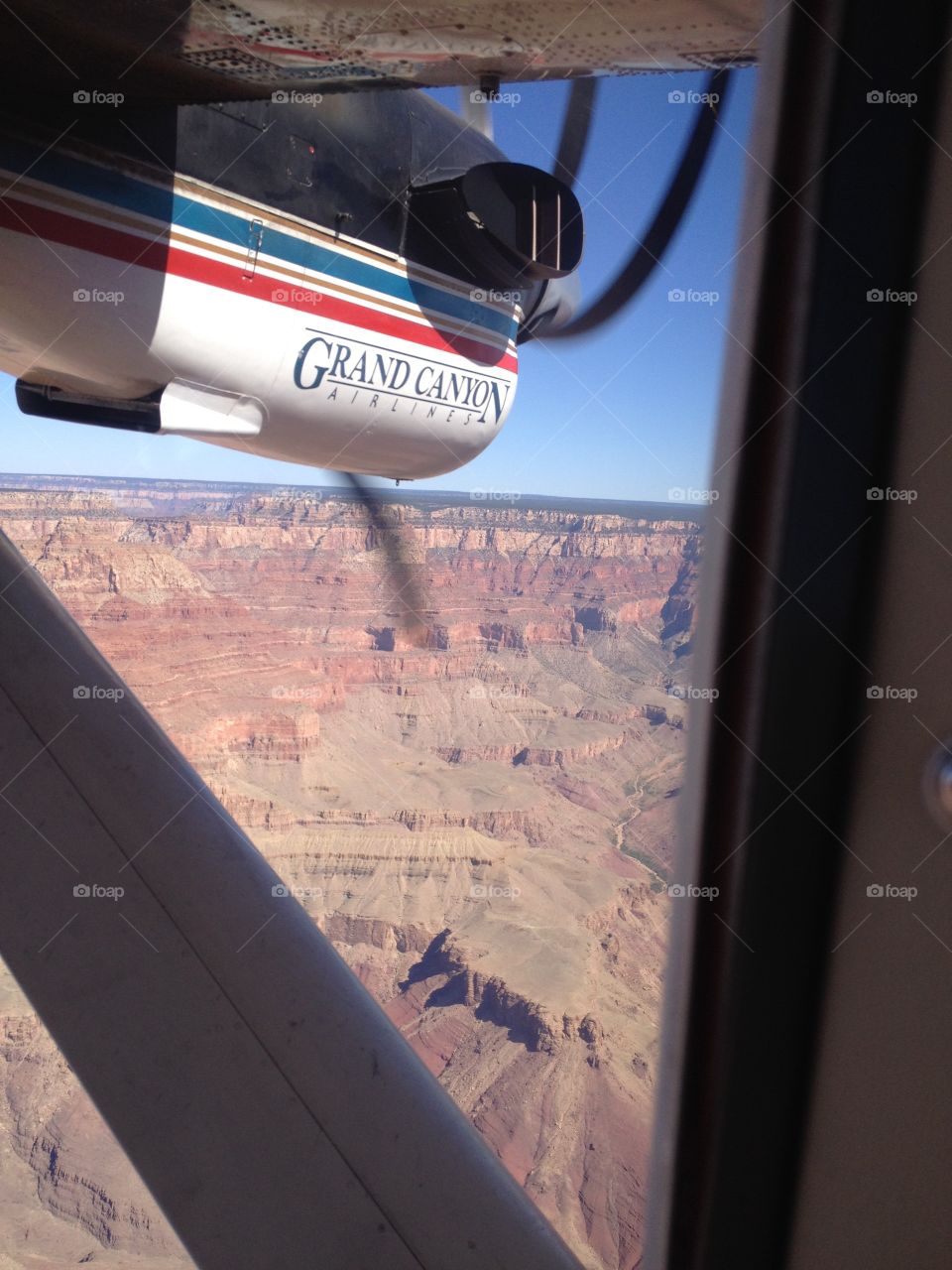 Grand Canyon from a plane 