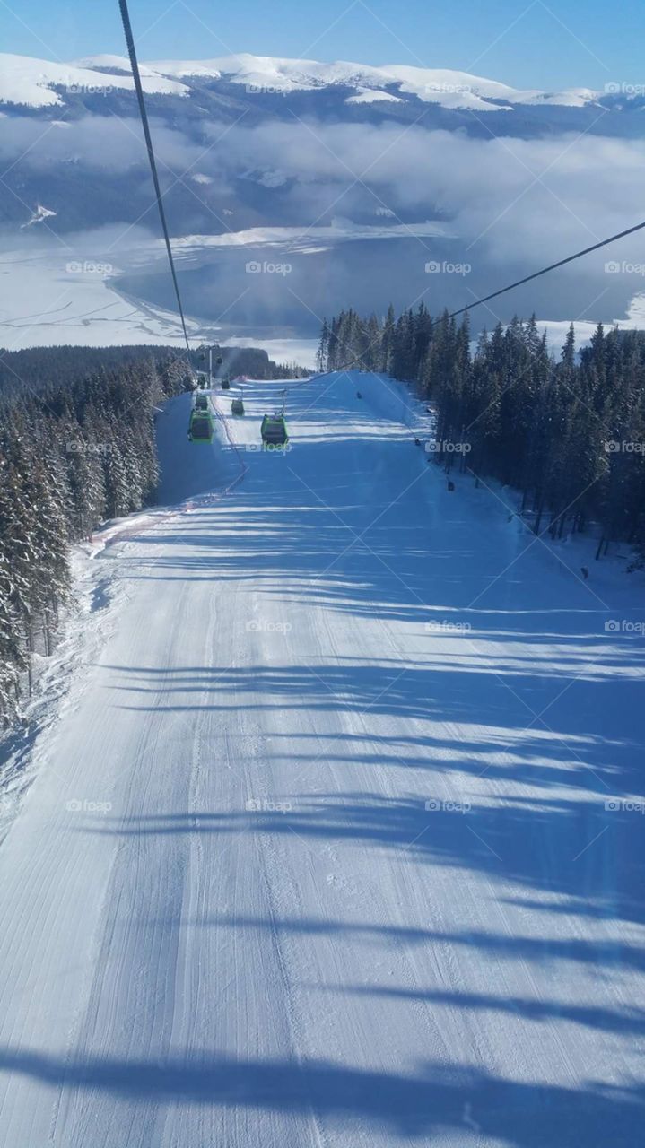 Mountain in winter