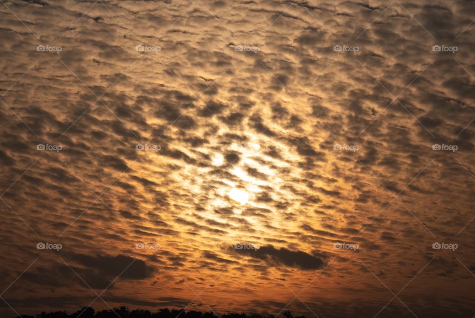 Chiang Rai/Thailand-February 16 2019:Beautiful sun rise moment at the mae hostel ,Doi Pha Hee 