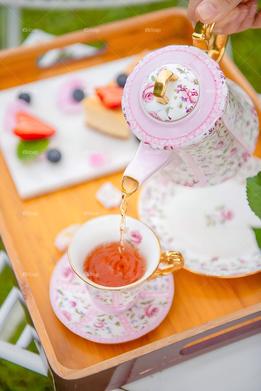 Beautiful afternoon tea set