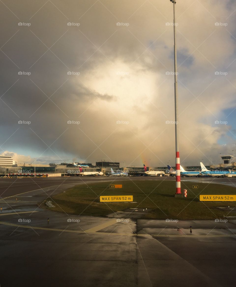 Amsterdam Airport Rainbow