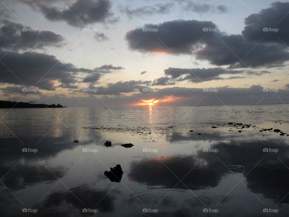french polynesia sunset moorea by drewadams