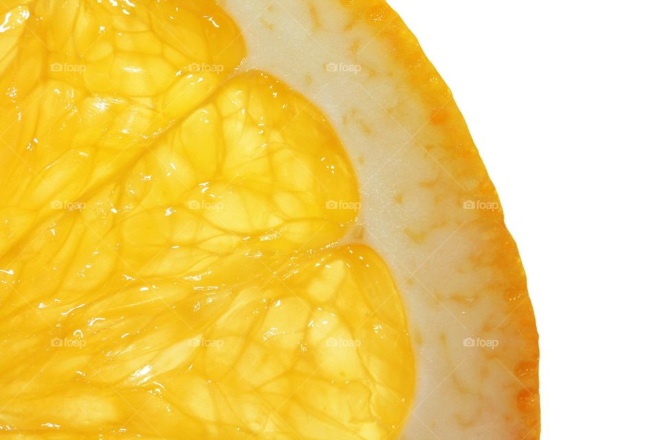 Juicy slice of orange