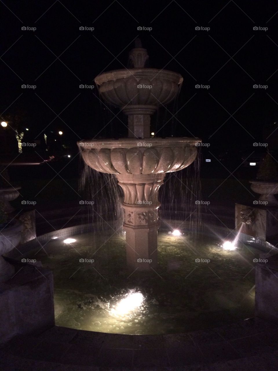 Fountain in courtyard 