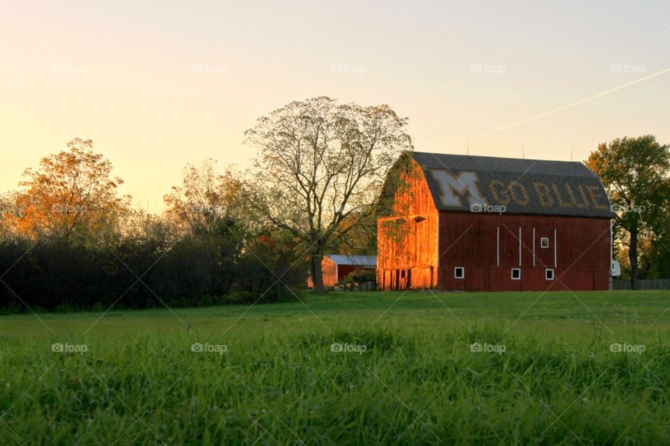 Sunset on the Farm