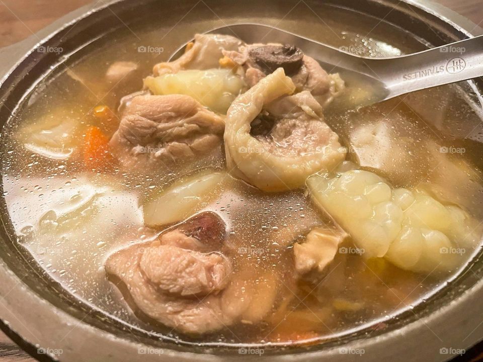 Delicious bitter gourd chicken meals