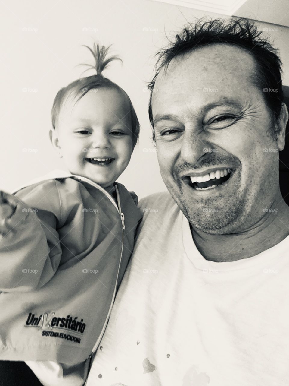 Sincere and pure smiles!  Me and my daughter Maria Estela, in a moment of happiness and fun. / Sorrisos sinceros e puros! Eu e minha filha Maria Estela, em momento de felicidade e diversão. 